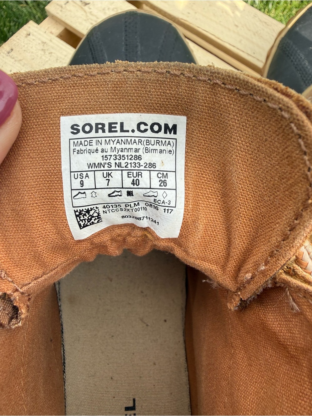 Sorel Brown and Black Lace-Up Duck Boots - Picture 3 of 4
